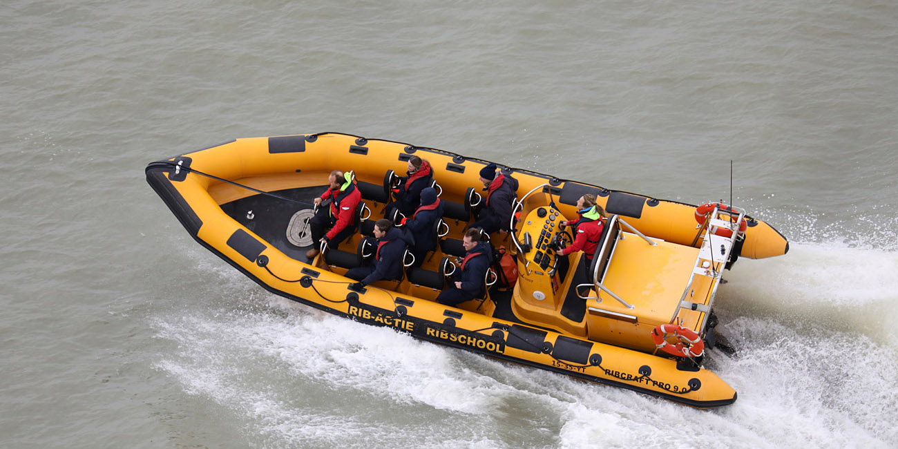 RIB Powerboat sailing